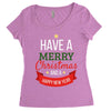 have a merry christmas and a happy new year Women's Triblend Scoop T-shirt