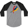 red blu yellow 3/4 Sleeve Shirt