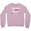 train insaiyan gym training to beat goku or krillin dbz dragon ball z Crewneck Sweatshirt