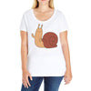 snail Ladies Curvy T-Shirt