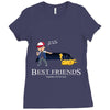 best friends forever Ladies Fitted T-Shirt