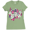 robo city Ladies Fitted T-Shirt