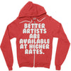 freelance artist advertising Zipper Hoodie