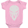 minimalist reaper mask Baby Onesie