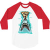 pizza shark graphic 3/4 Sleeve Shirt