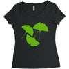 ginkgo leaves Women's Triblend Scoop T-shirt