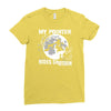 my pointer rides shotgun Ladies Fitted T-Shirt