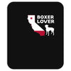 californian boxer lover Mousepad