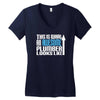 this is what an awesome plumber looks like Women's V-Neck T-Shirt