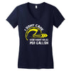 I Don't Care How Many Miles Per Gallon Women's V-Neck T-Shirt