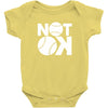 not ok baseball Baby Onesie