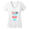 THE SONGS ON THE RADIO Women's V-Neck T-Shirt