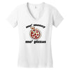 mo money mo pizzas Women's V-Neck T-Shirt