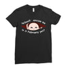 February Peeking Out Asian Baby Boy Ladies Fitted T-Shirt