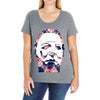 michael myers floral mask Ladies Curvy T-Shirt