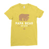 papa bear Ladies Fitted T-Shirt