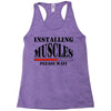 installing muscles Racerback Tank