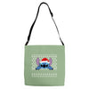 ugly stitch christmas Adjustable Strap Totes