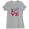 star spangled hammered Ladies Fitted T-Shirt