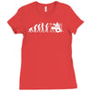 evolution of a drummer Ladies Fitted T-Shirt
