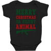 Merry Christmas Ya Filthy Animal Baby Bodysuit