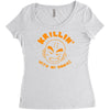 krillin with my homies Women's Triblend Scoop T-shirt