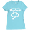 welcome to england! Ladies Fitted T-Shirt