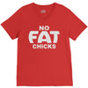 no fat chicks (2) V-Neck Tee