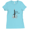 12. please pull this 012 Ladies Fitted T-Shirt