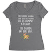 ice cream or a felony Women's Triblend Scoop T-shirt