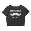 little man mustache first Crop Top