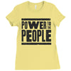 power to the people Ladies Fitted T-Shirt