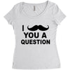 i mustache you Women's Triblend Scoop T-shirt