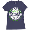 vote pandas Ladies Fitted T-Shirt