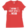 i before e except after c Ladies Fitted T-Shirt