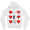 ls lesbian full heart Zipper Hoodie