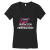 Move Over Boys Let This Girl Show You How To Be A Firefighter Women's V-Neck T-Shirt
