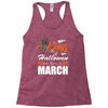 Halloween Kings Are Born In March Racerback Tank