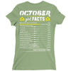 October Girl Facts Libra Ladies Fitted T-Shirt