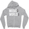 music on world off Zipper Hoodie