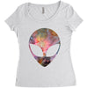 Psychic Alien Galaxy Women's Triblend Scoop T-shirt
