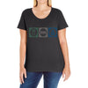 eat sleep money Ladies Curvy T-Shirt