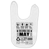 Born In May Baby Bibs