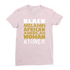 melanin african american woman Ladies Fitted T-Shirt
