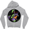 neon genesis evangelion   eva o1 Zipper Hoodie