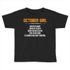 October Girl Hated By Many Toddler T-shirt