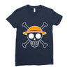 luffy pirate flag Ladies Fitted T-Shirt