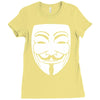 anonymous mask Ladies Fitted T-Shirt