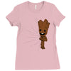 hidden groot [converted] Ladies Fitted T-Shirt