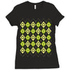 reduce, reuse, reargyle Ladies Fitted T-Shirt